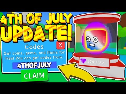 new 4th of july pets and codes in bubble gum simulator update roblox
