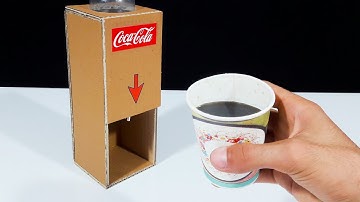 Making Coca Cola Soda Fountain Machine From Cardboard