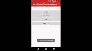 Android Marshmallow Permission Demo screenshot 1