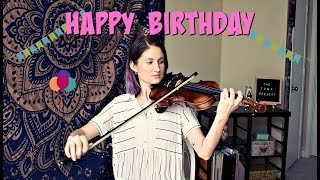 Happy Birthday \/\/ Easy Violin Tutorial