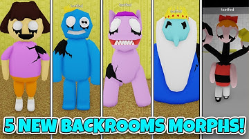 How to get ALL 5 NEW BACKROOM MORPHS in BACKROOMS MORPHS! - Roblox