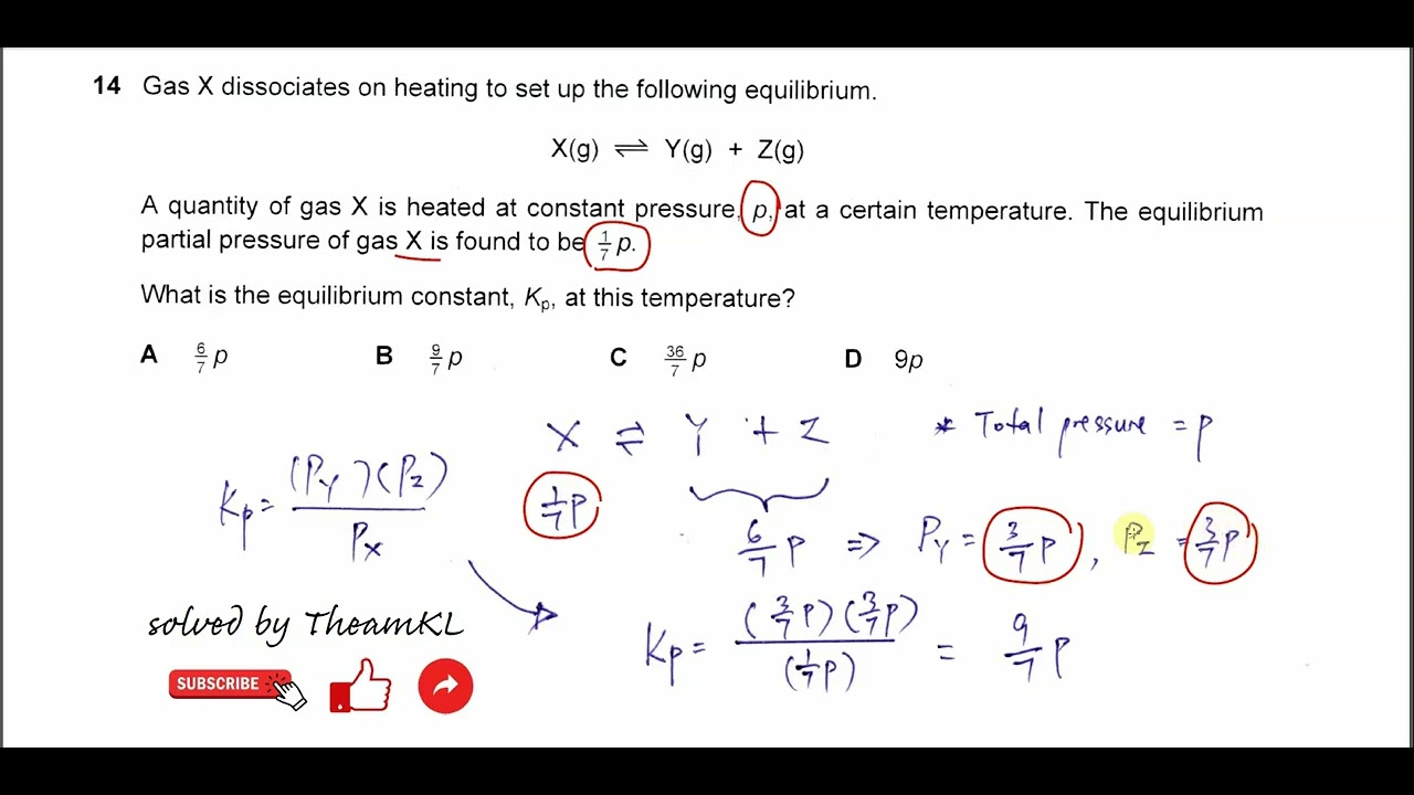 9701/13/M/J/24/Q14 Cambridge International AS Level Chemistry May