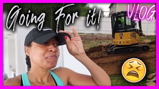We broke ground on a long overdue OUTDOOR project! | VLOG