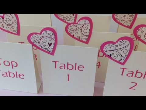 Our stand alone table numbers