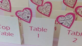 Our stand alone table numbers