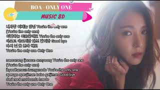 BoA (보아) - Only One Lyrics | 8D AUDIO | USE HEADPHONES |