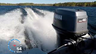 : Yamaha 40 2-stroke + Buster M 1997 spring test