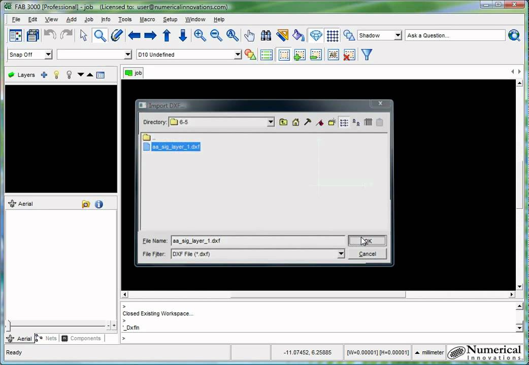 dxf to gerber using join