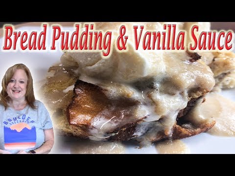 easy-bread-pudding-with-homemade-vanilla-sauce-recipe