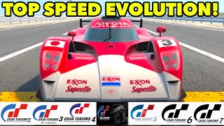 Toyota GT-One Top Speed Evolution // GT2 - GT7