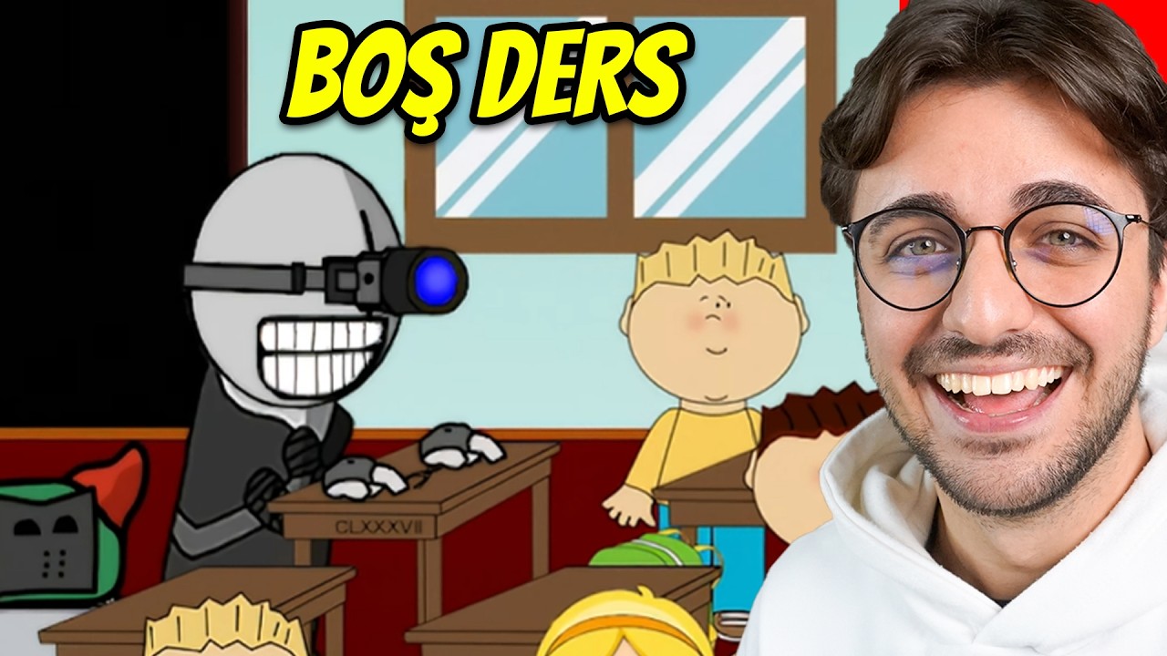 ÇOK KOMİK BOŞ DERS ANİMASYONU (DS Tepki)
