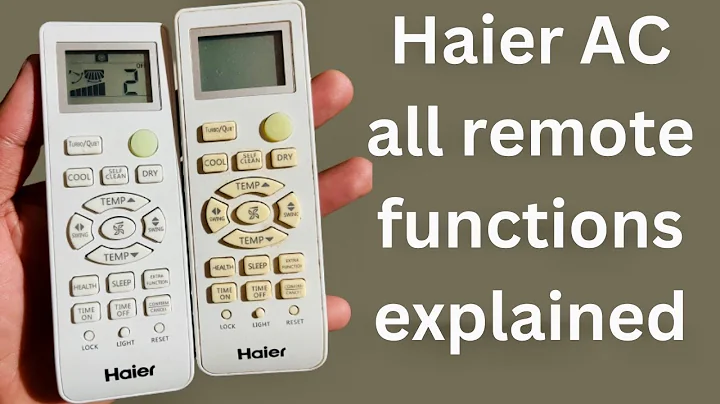 Haier AC remote functions explained - DayDayNews