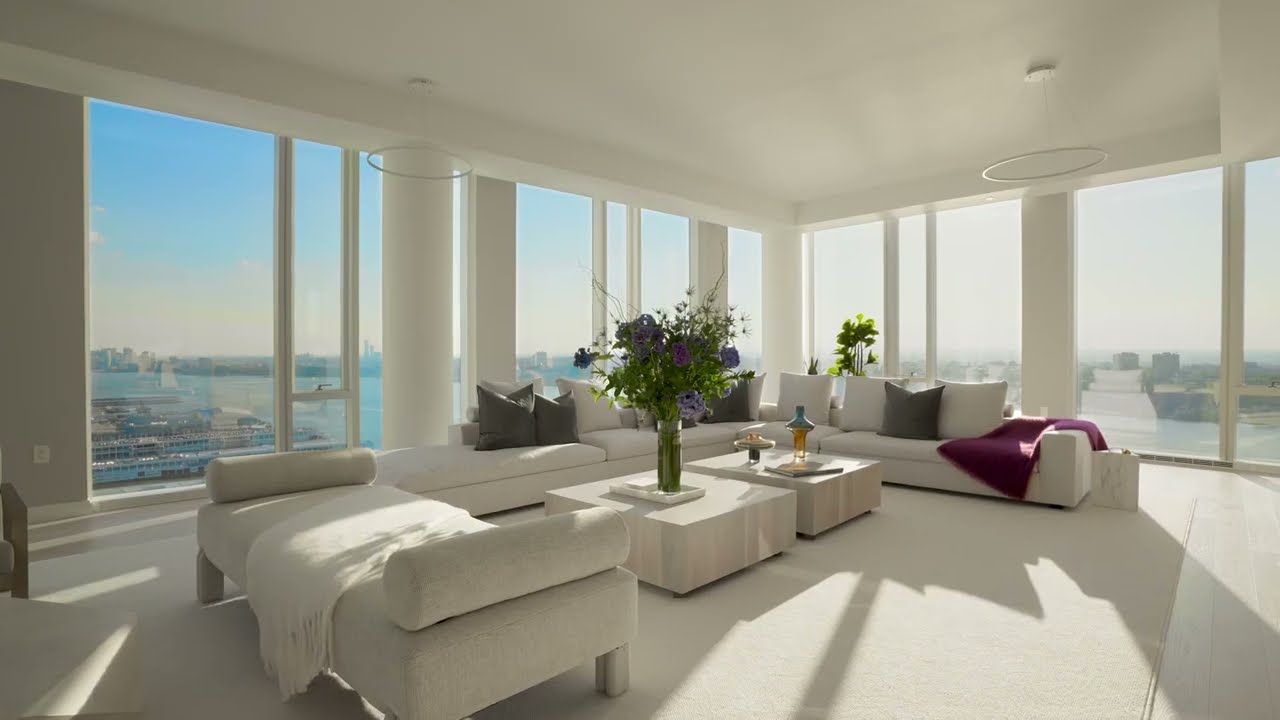 Visit the Grandest Penthouse on Manhattan's Hudson River: 10 Riverside Boulevard, PHA