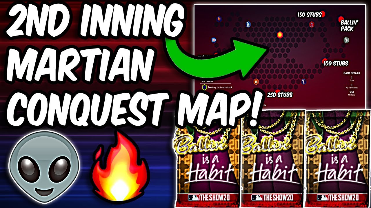 2nd INNING MARTIAN Conquest Map Hidden Rewards & Locations! MLB the show 21 Diamond Dynasty