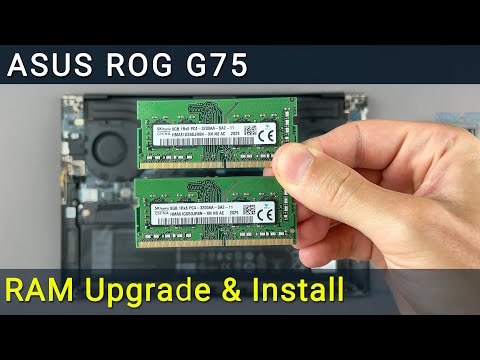 Asus ROG G75VW, G75VX RAM Upgrade & Install Step-by-Step DIY Guide