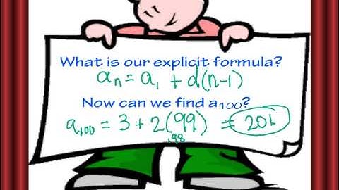 Explicit & Recursive Formulas   Arithmetic