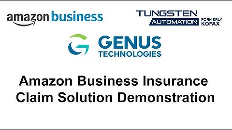 Amazon Business Insurance Claim Solution Demonstration