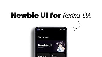 NewBie UI | Redmi 9A new Moded MIUI Rom Review | Smoothest Rom?