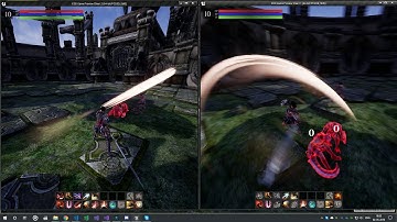 Action RPG on Unreal Engine 4 | RaiderZ Fan Game (Multiplayer Combat Test 01)
