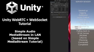 How to use Unity WebRTC Audio MediaStream with WebSockets in LAN!