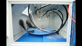 Rotary Turntable Automatic Sandblasting Machine