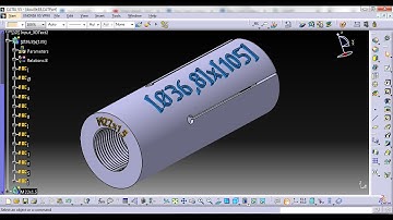 CATIA Application to generate Parametric and Curved 3D Text (video3)