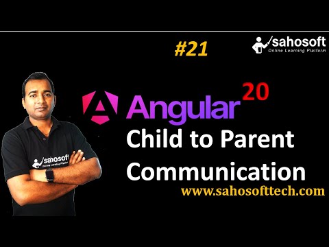 Child to Parent Communication in Angular 20 | Angular 20 Tutorial in Hindi | Sahosoft
