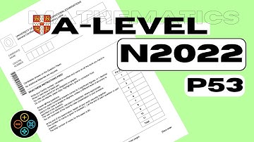 A Level Statistics S1 November 2022 Paper 53 9709/53
