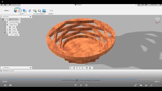 Wood basket |Fusion360| screenshot 2