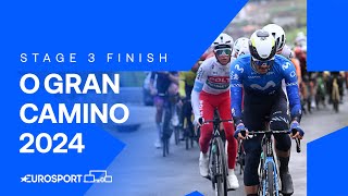 IMPRESSIVE RIDE! 🙌 | Stage 3 Finish O Gran Camiño 2024 | Eurosport Cycling