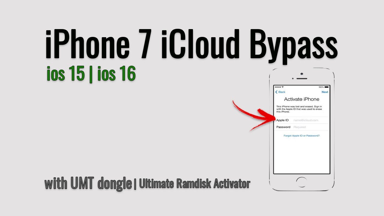 iPhone 7 IOS 15.7 & 15.8 iCloud Bypass with Ultimate Ramdisk