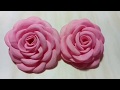 58) DIY - Tutorial || Cara Membuat Bros Bunga Mawar Kain Asahi || Bloomy rose || Fabric rose