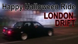 Halloween night drifting in London - drifting / skidding madness
