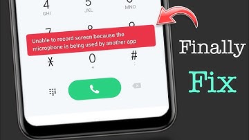 How to Fix - Unable to record screen because the microphone is being used by another app