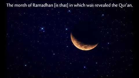 The Verses Of Fasting "Ramadan"     آيات الصيام