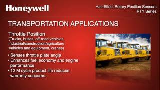 Application  Hall Effect Rotary Position Sensors, RTY Series