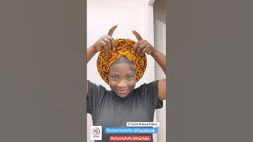 Round Ankara Gele Headwrap #ankara #turban #headwrapping
