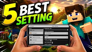 Top 5 secret setting for Minecraft pe | minecraft best setting | pro setting |