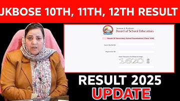 JKBOSE Class 10th, 11th, 12th Result Update 2025| JKBOSE Class 10th, 12th Result Update 2025| Result