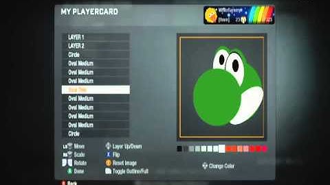 Black Ops Emblem Tutorials: Yoshi