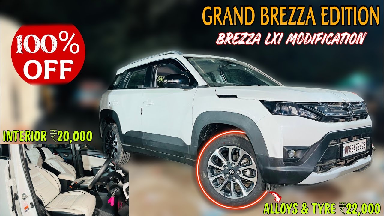 2026 Maruti Suzuki Brezza Lxi Modified With Price ✅ Brezza Modification 2026 ✅ Brezza Base To Top