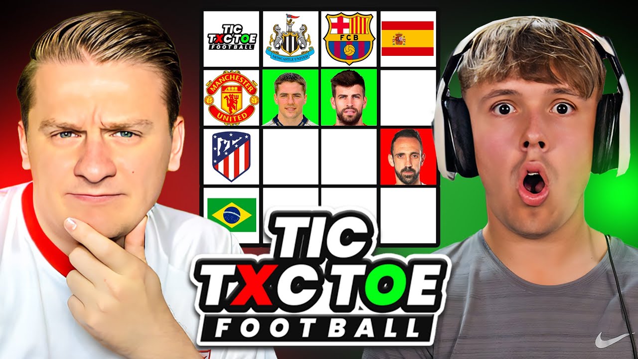 Footy Tic Tac Toe with @LukePingu #lukepingu #football #footytictact