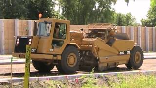 Cat 613C Scraper Working