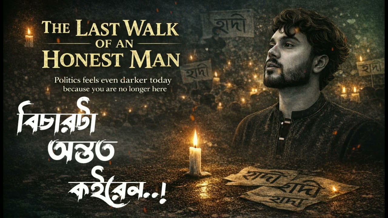 সৎ মানুষের শেষ হাঁটা | হাদিকে স্মরণে এক হৃদয়ভাঙা গান | হাদিকে নিয়ে গান | Justice for hadi |hadi song