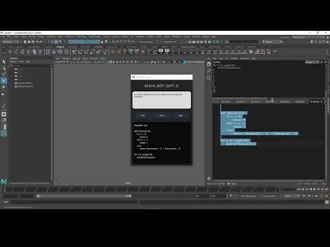 ChatBot in Maya (Machine Learning / IA / GPT-3)