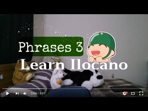 Learn Ilocano Ilocano Phrases 3