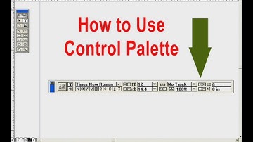 Pagemaker control palette use # Hindi tutorial