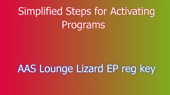 AAS Lounge Lizard EP Setup: Quick and Easy Installation Steps