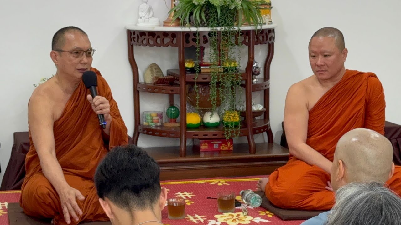 20/02/26 - Dhamma sharing by Phra Ong Junior and Bhante Tikkhayano at Sangha Lodge. 