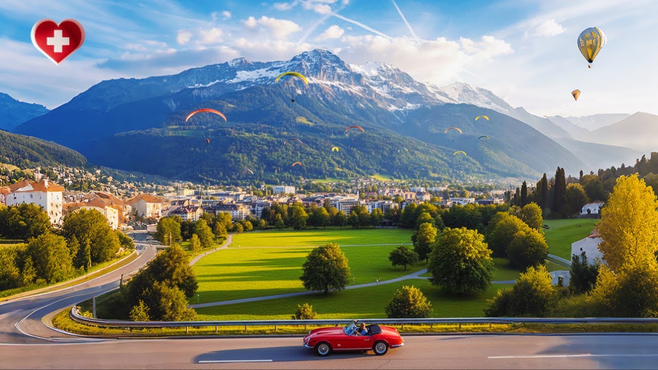 [САМЫЙ ПОПУЛЯРНЫЙ ГОРОД] Живописная новогодняя поездка: Интерлакен и Унтерзеен, Швейцария 🇨🇭[4K]